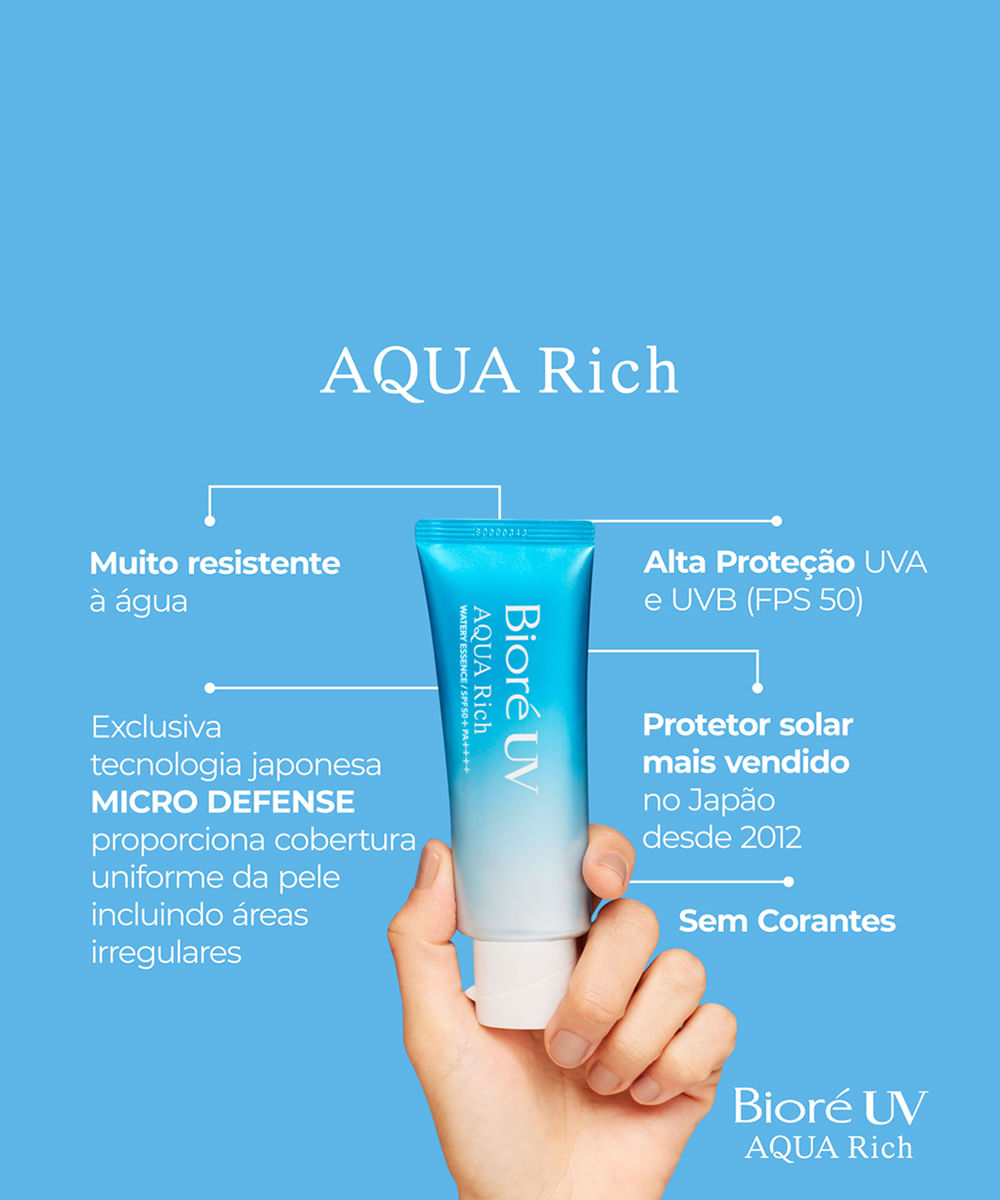 protetor solar bioré aqua rich fps 50 70g