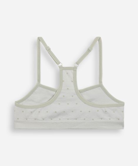 kit de 2 sutiãs top nadador infantis sem costura colorido