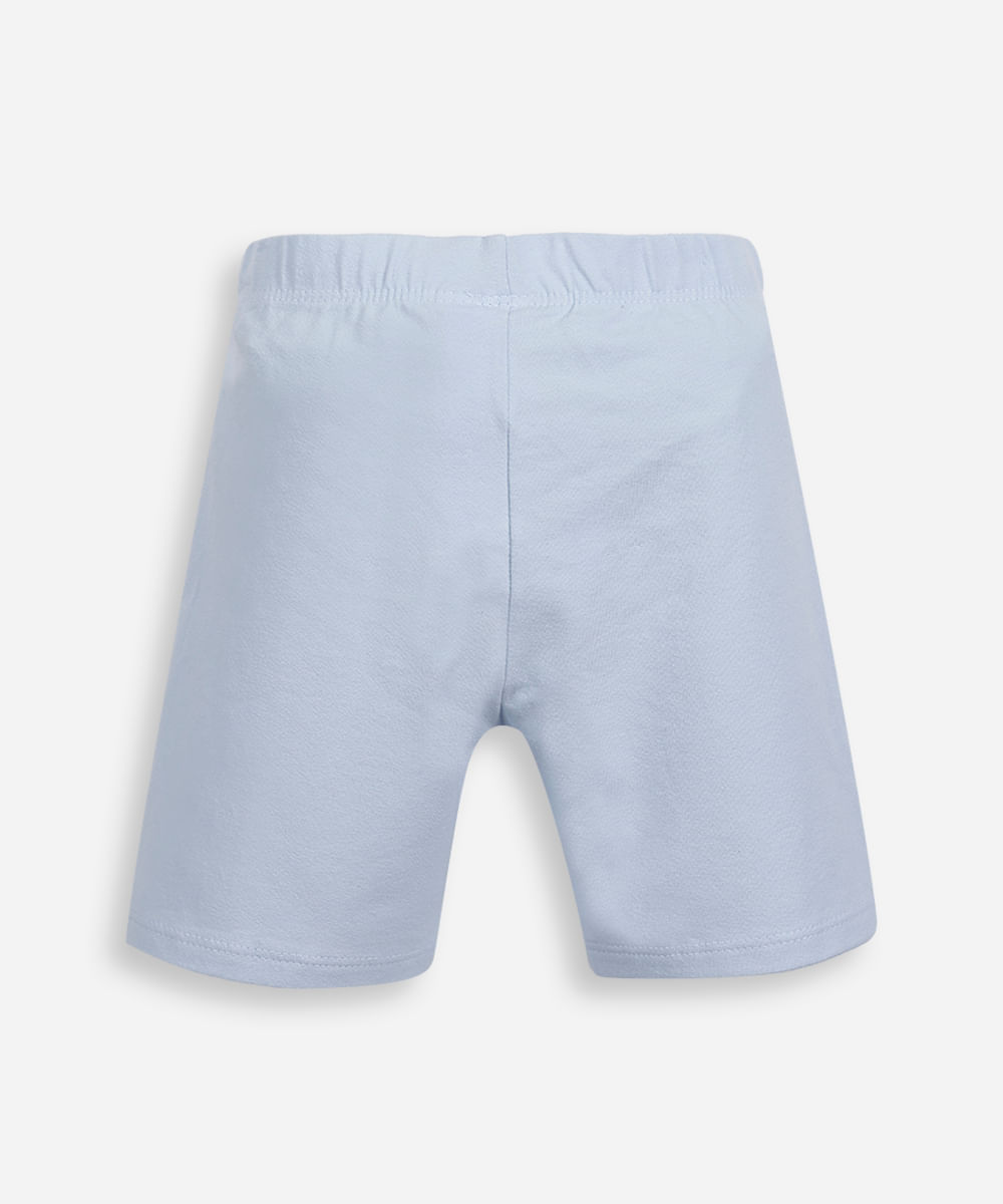 kit de 2 bermudas ciclista infantis de algodão colorido