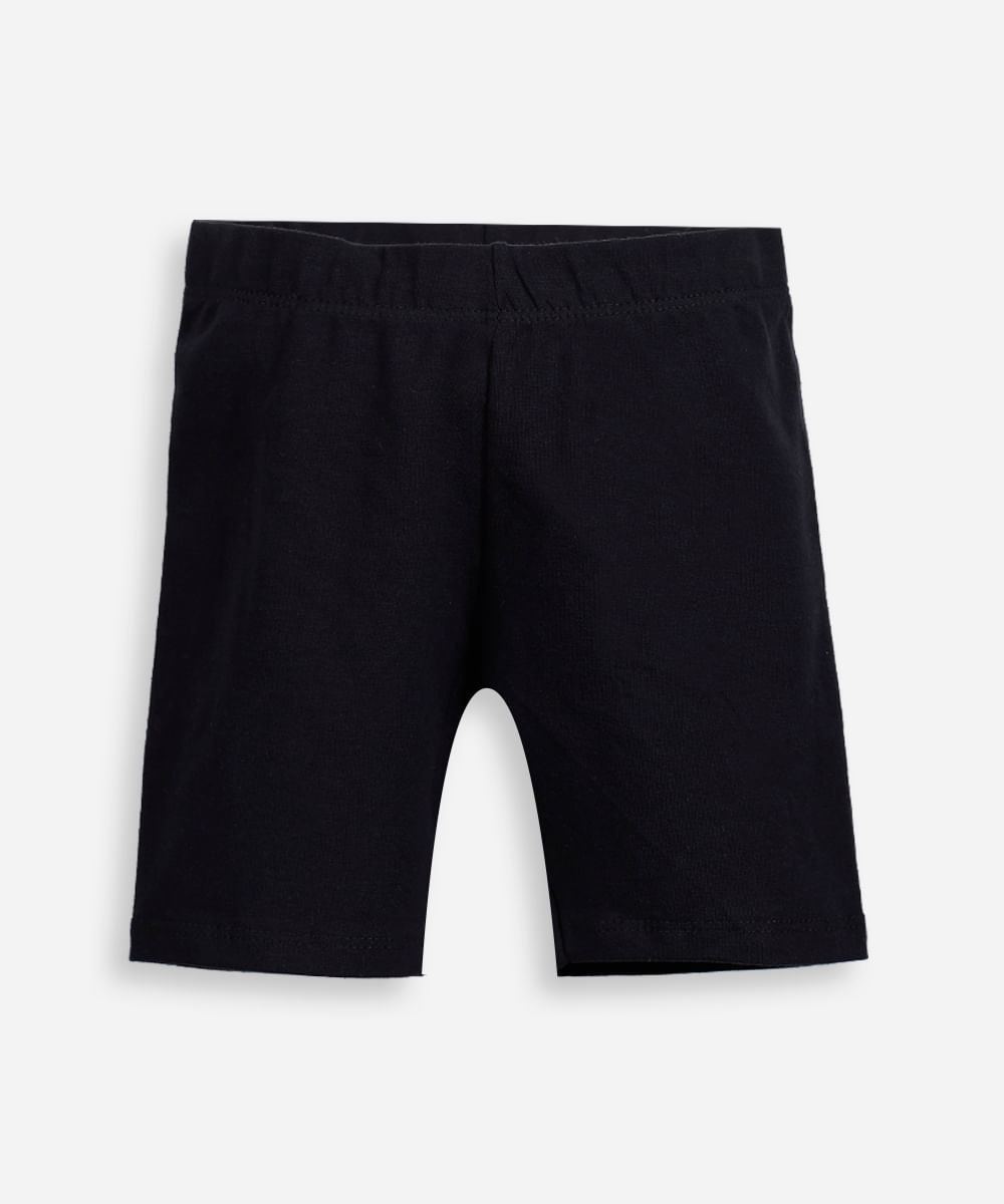 kit de 2 bermudas ciclista infantis de algodão colorido