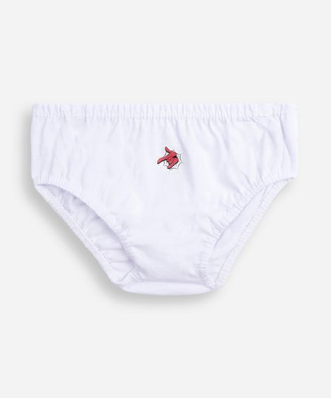 kit de 7 cuecas slip infantis de algodão homem aranha colorido