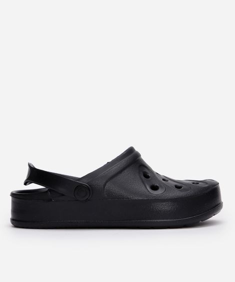 babuche infantil com recortes preto