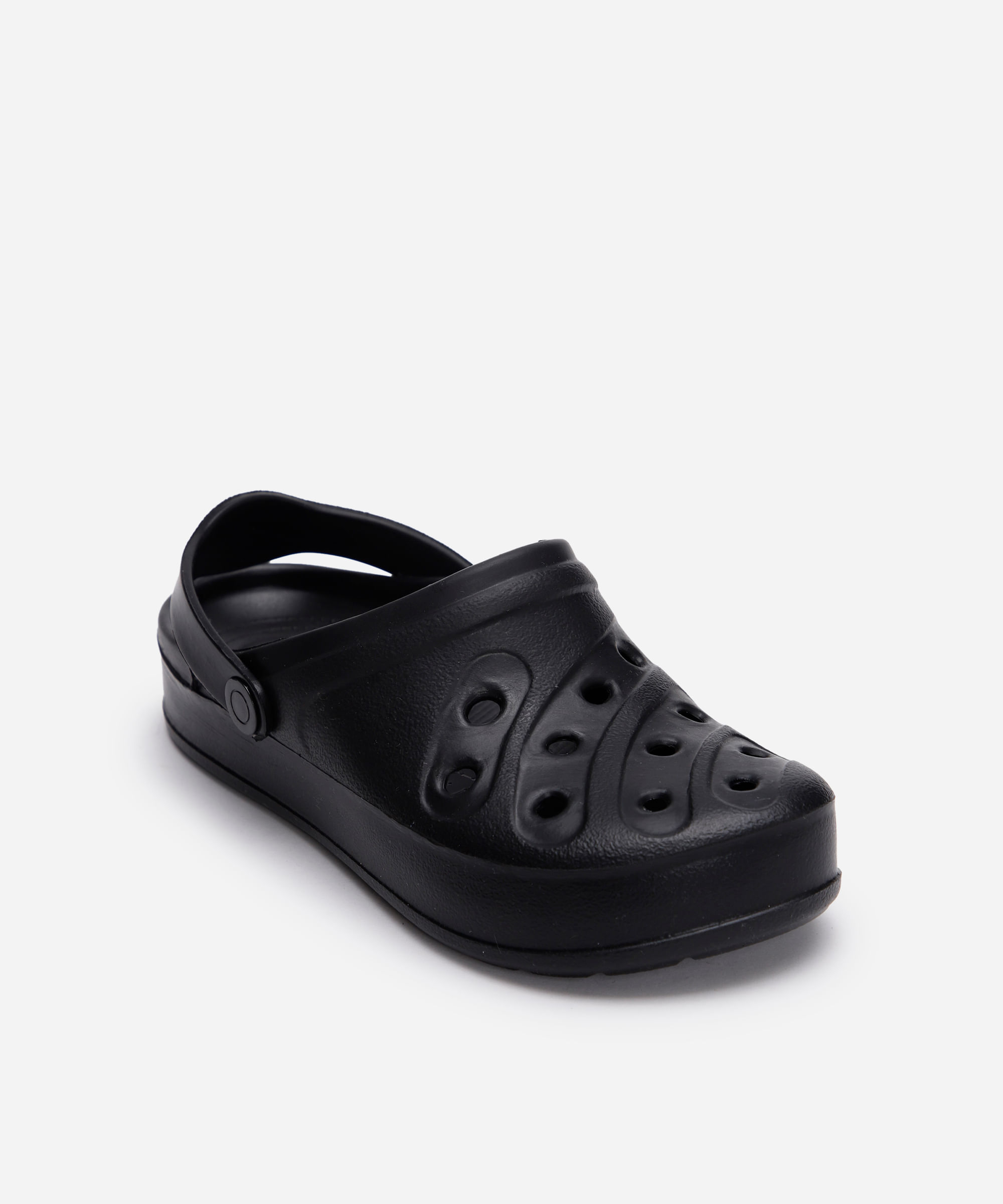 babuche infantil com recortes preto