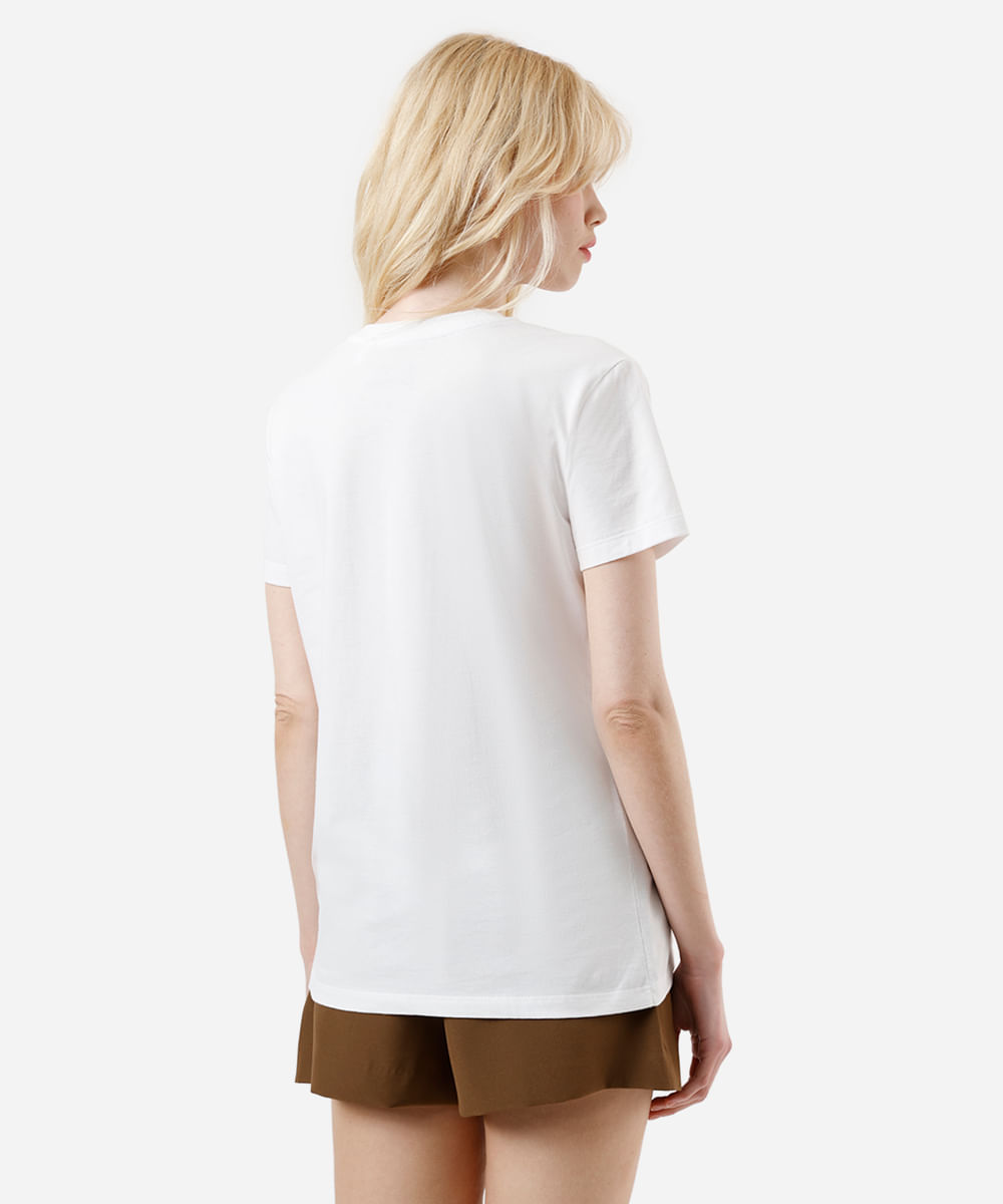 camiseta feminina de algodão matcha mornings barbie off white