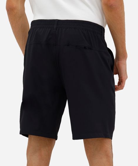short masculino boardshort walk com botão embutido preto