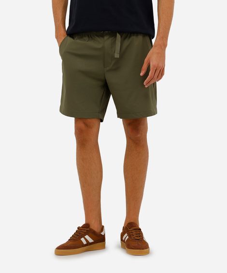 short boardshort masculino com cinto verde