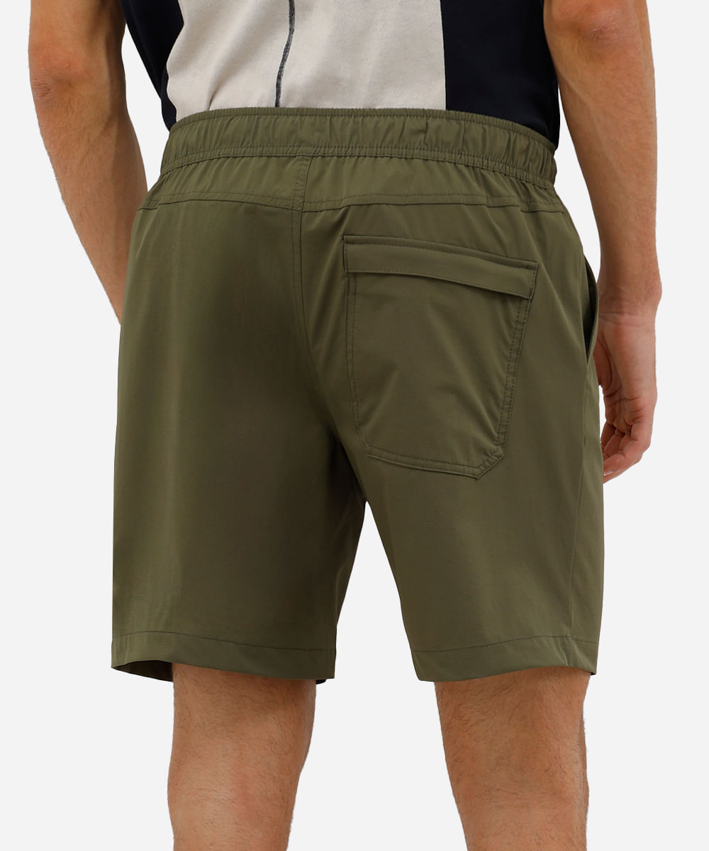 short boardshort masculino com cinto verde