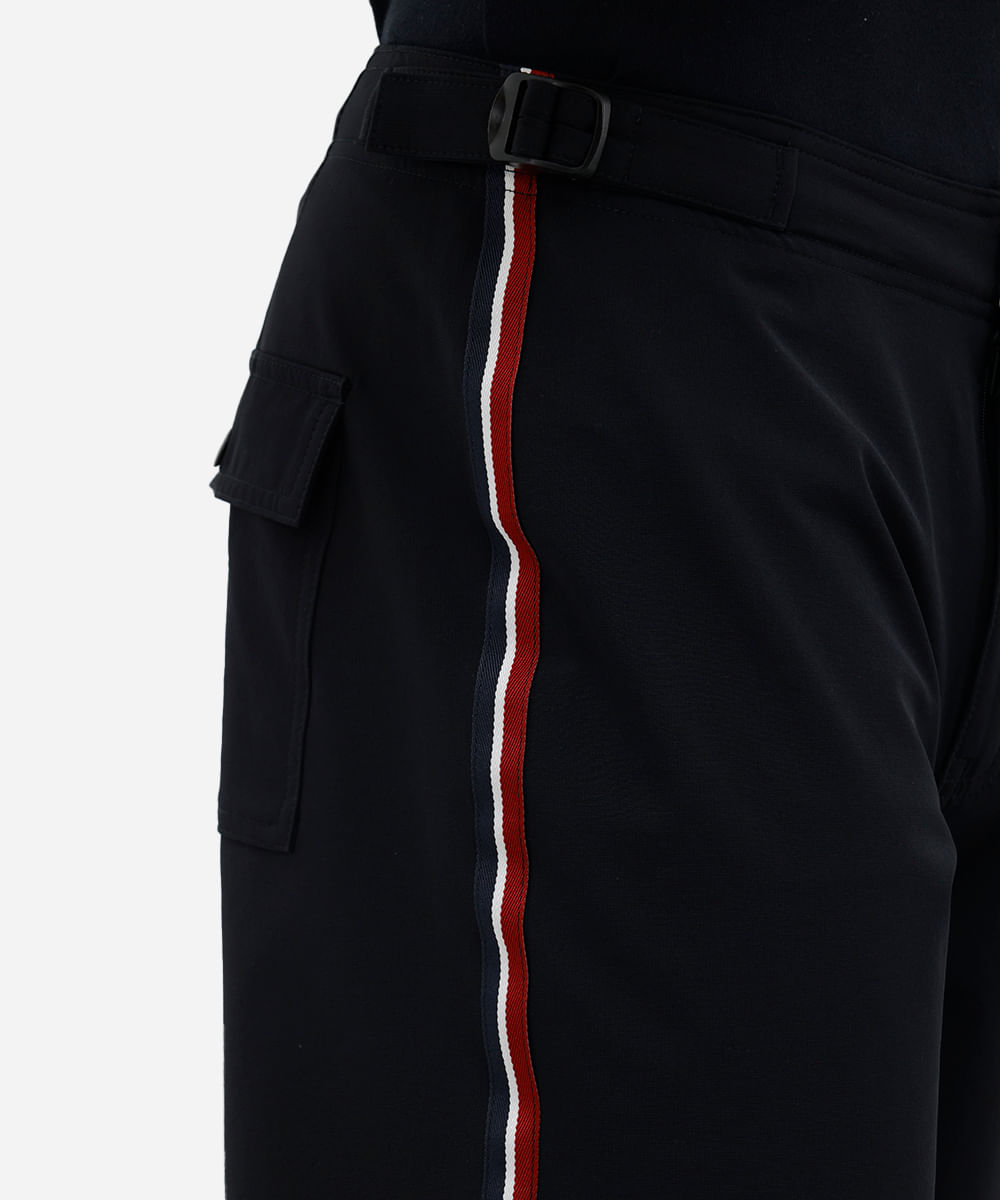 short boardshort masculino spandex listra lateral preto