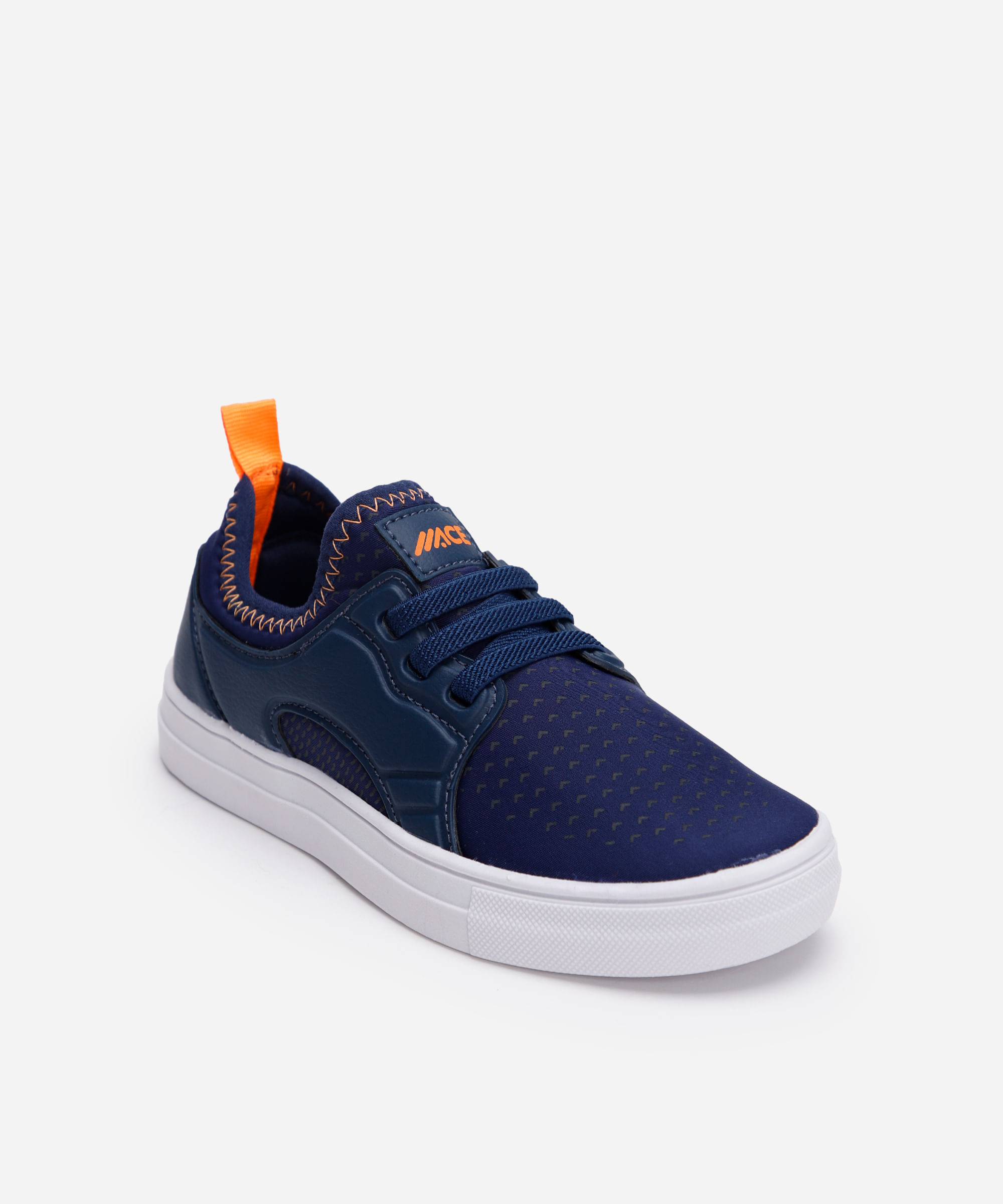 tênis infantil com recortes calce fácil ace azul