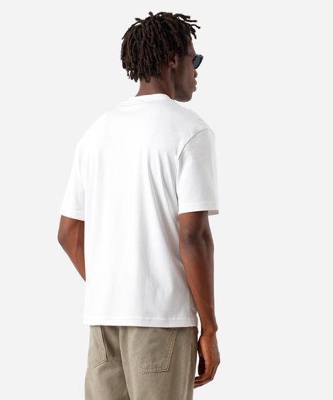 camiseta masculina relaxed de algodão peruano branca