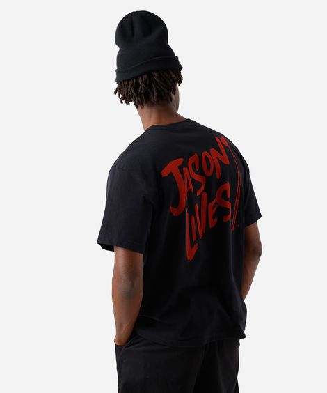camiseta box masculina de algodão jason preta