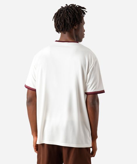 camiseta masculina futebol esportiva estampada off white