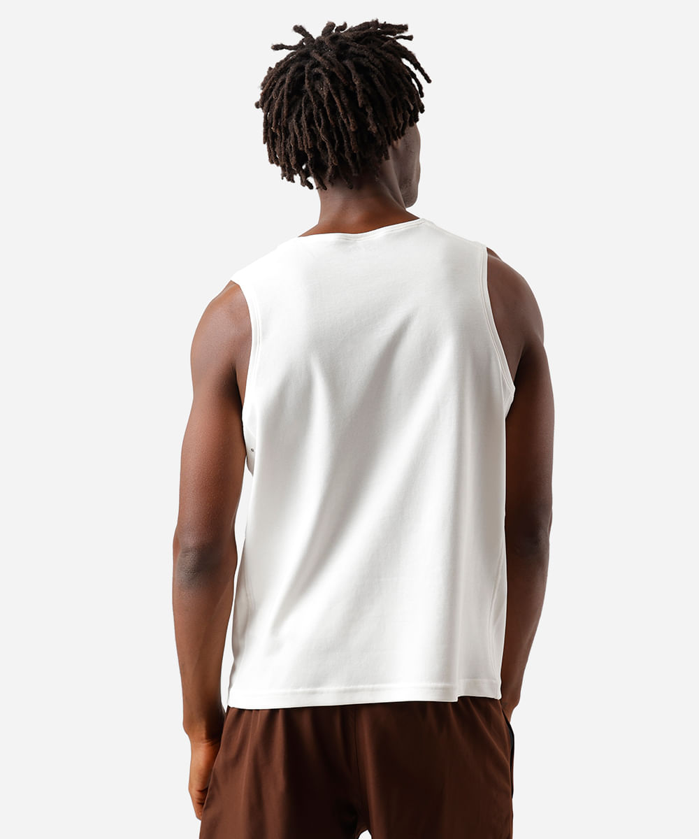regata comfort algodão dry off white