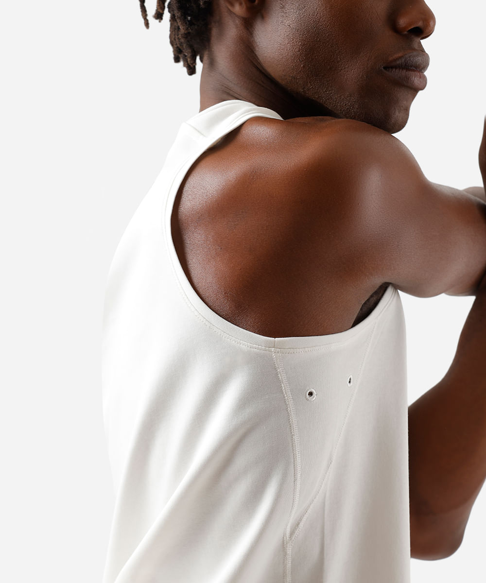 regata comfort algodão dry off white