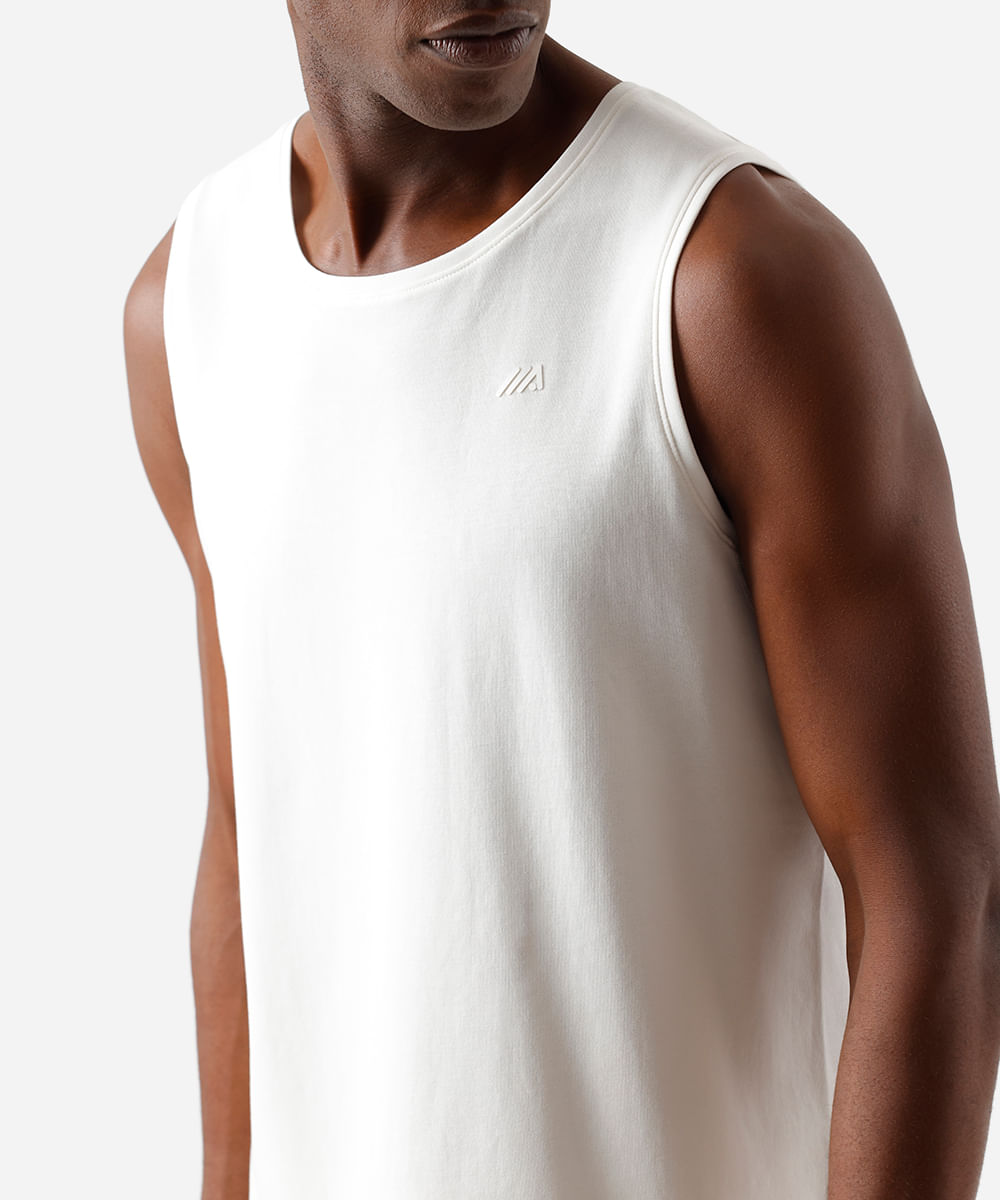 regata comfort algodão dry off white