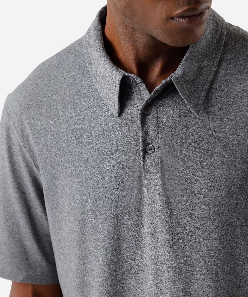 polo esportiva masculina manga curta preto