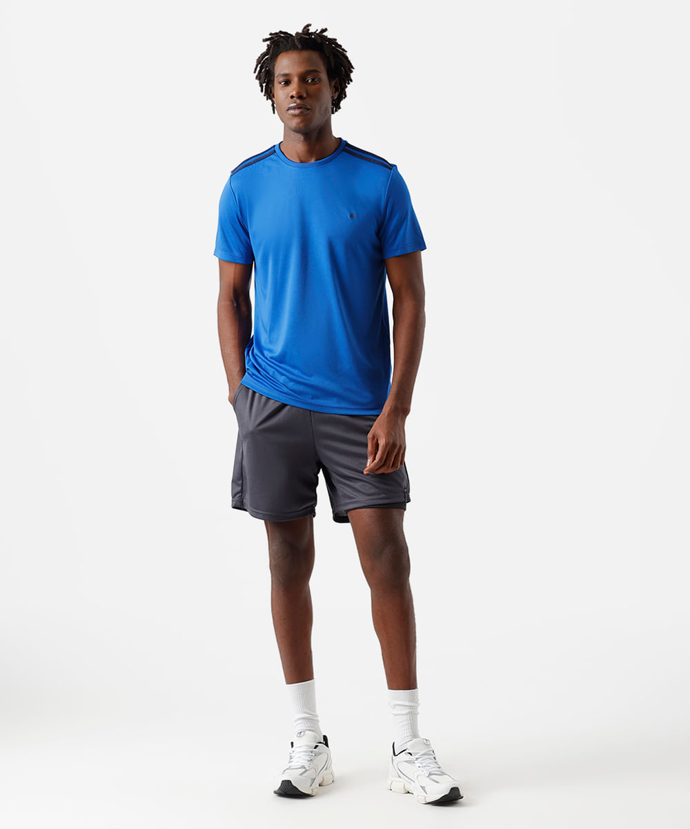 camiseta masculina com listras ace azul