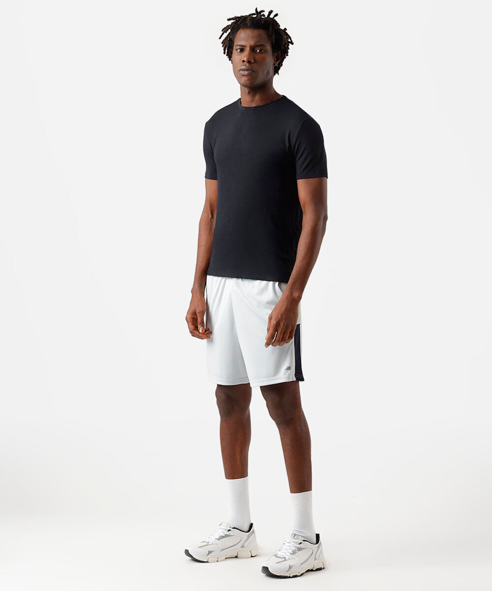 camiseta masculina esportiva básica preta