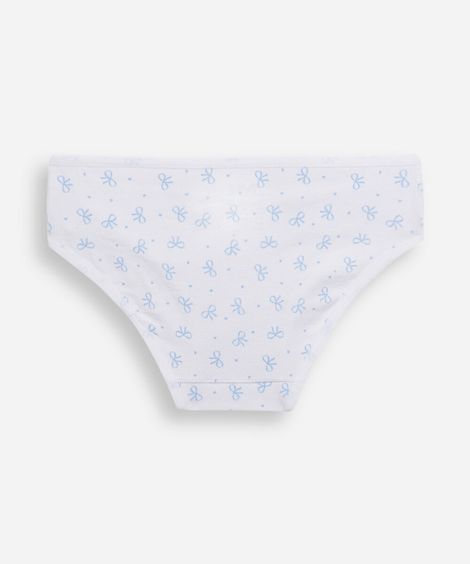 kit de 3 calcinhas infantis de algodão delrio colorido