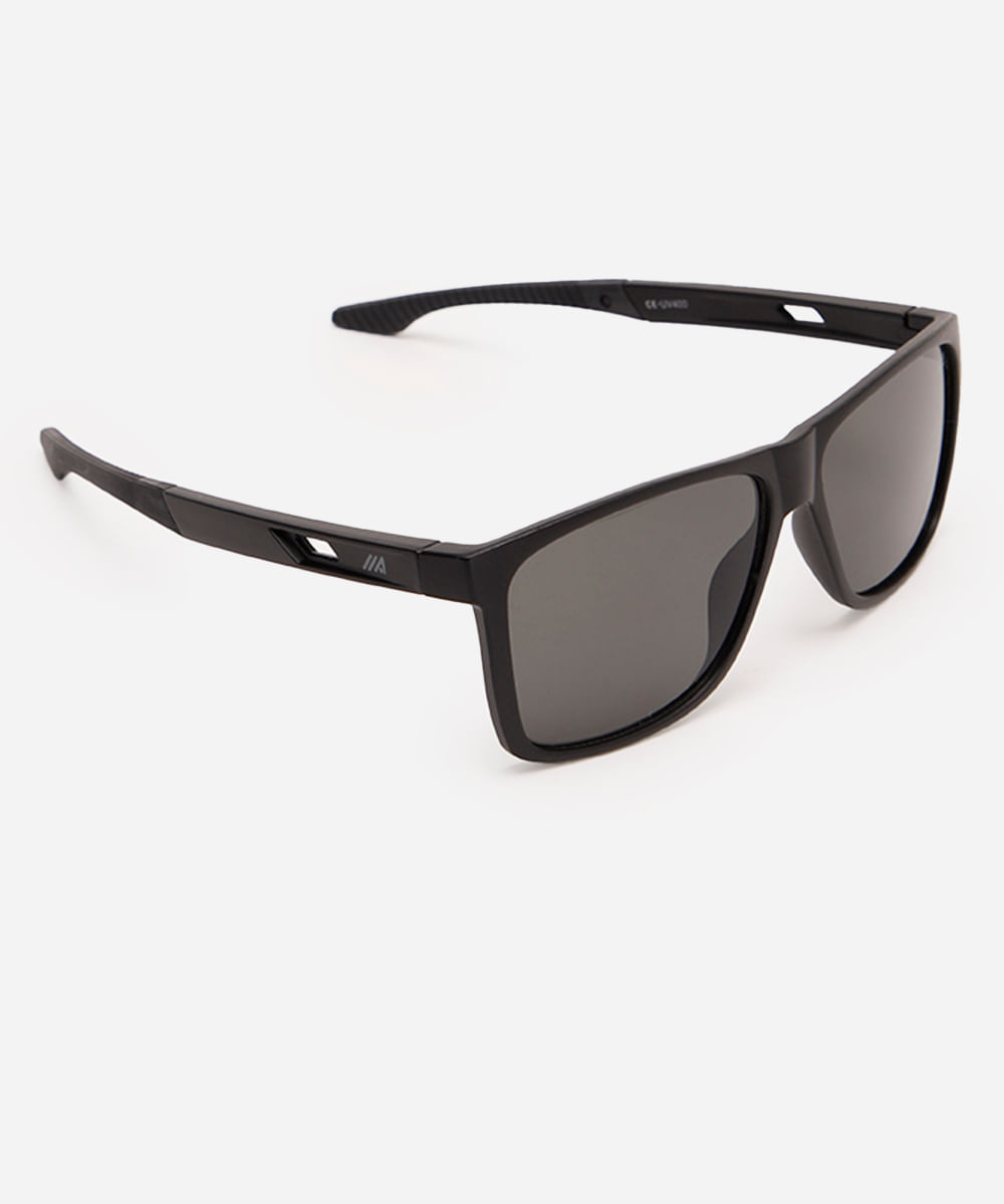 óculos de sol quadrado masculino preto
