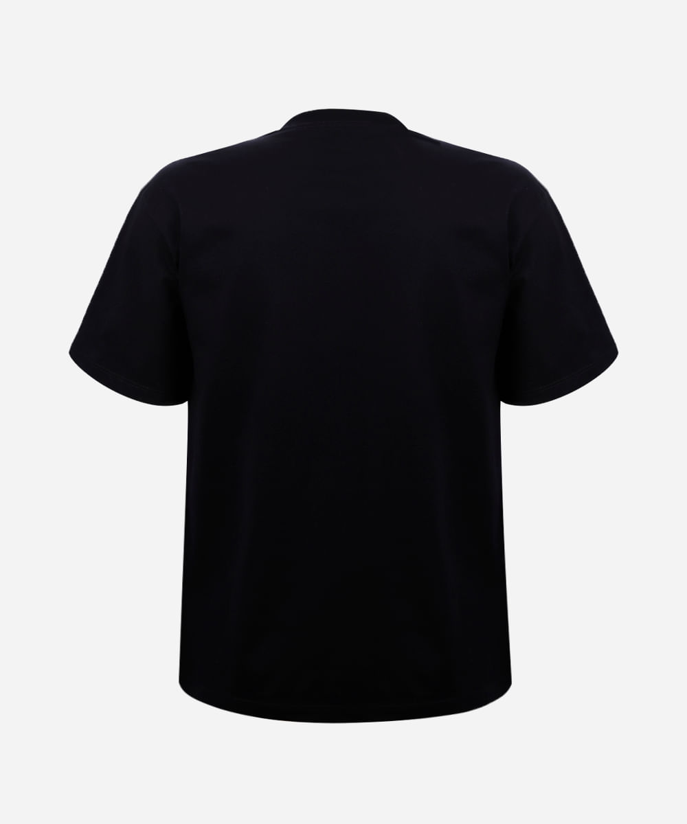 camiseta juvenil de algodão camaro chevrolet preto