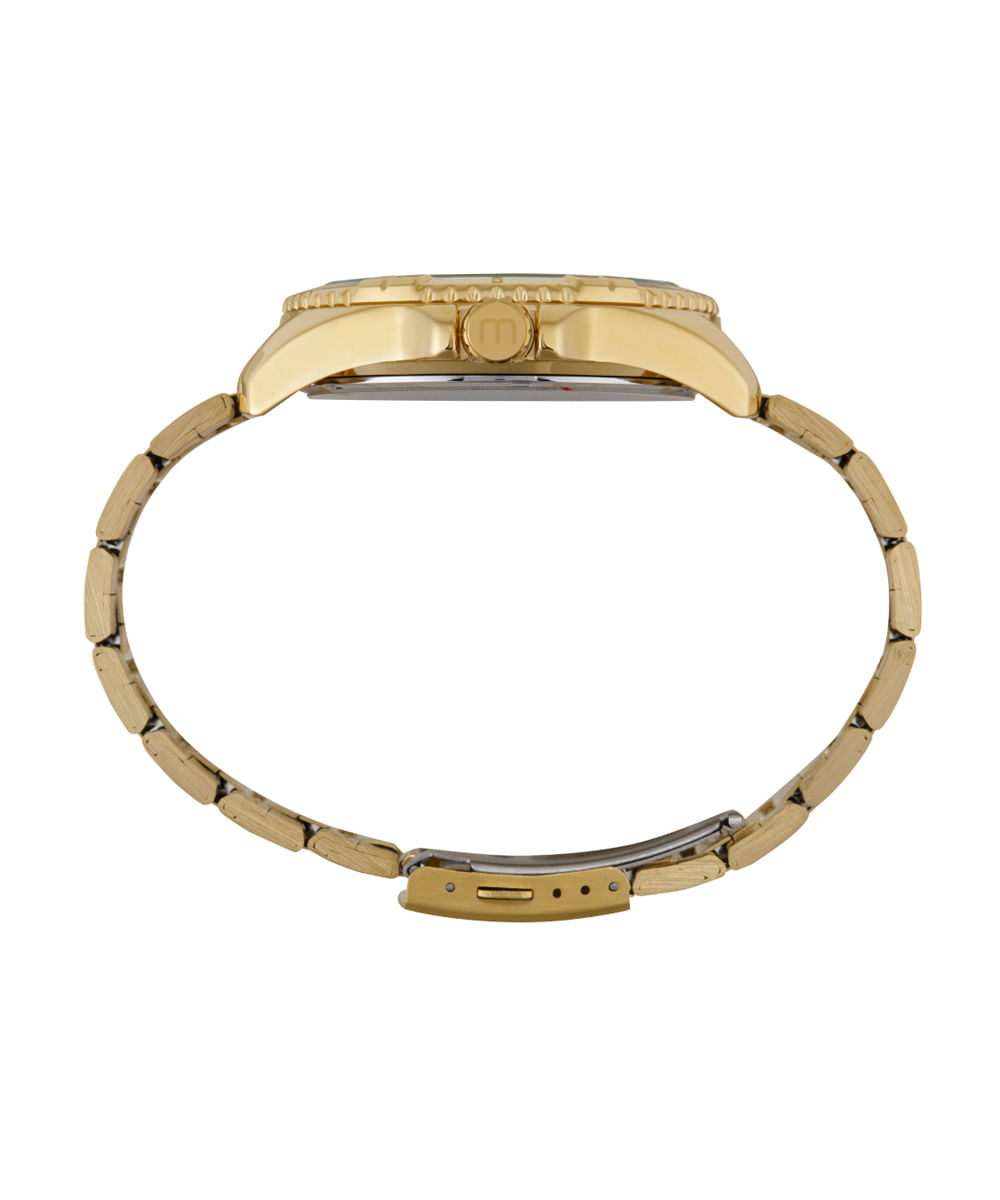 kit relógio masculino mondaine analógico 32639gpmvde1kf dourado