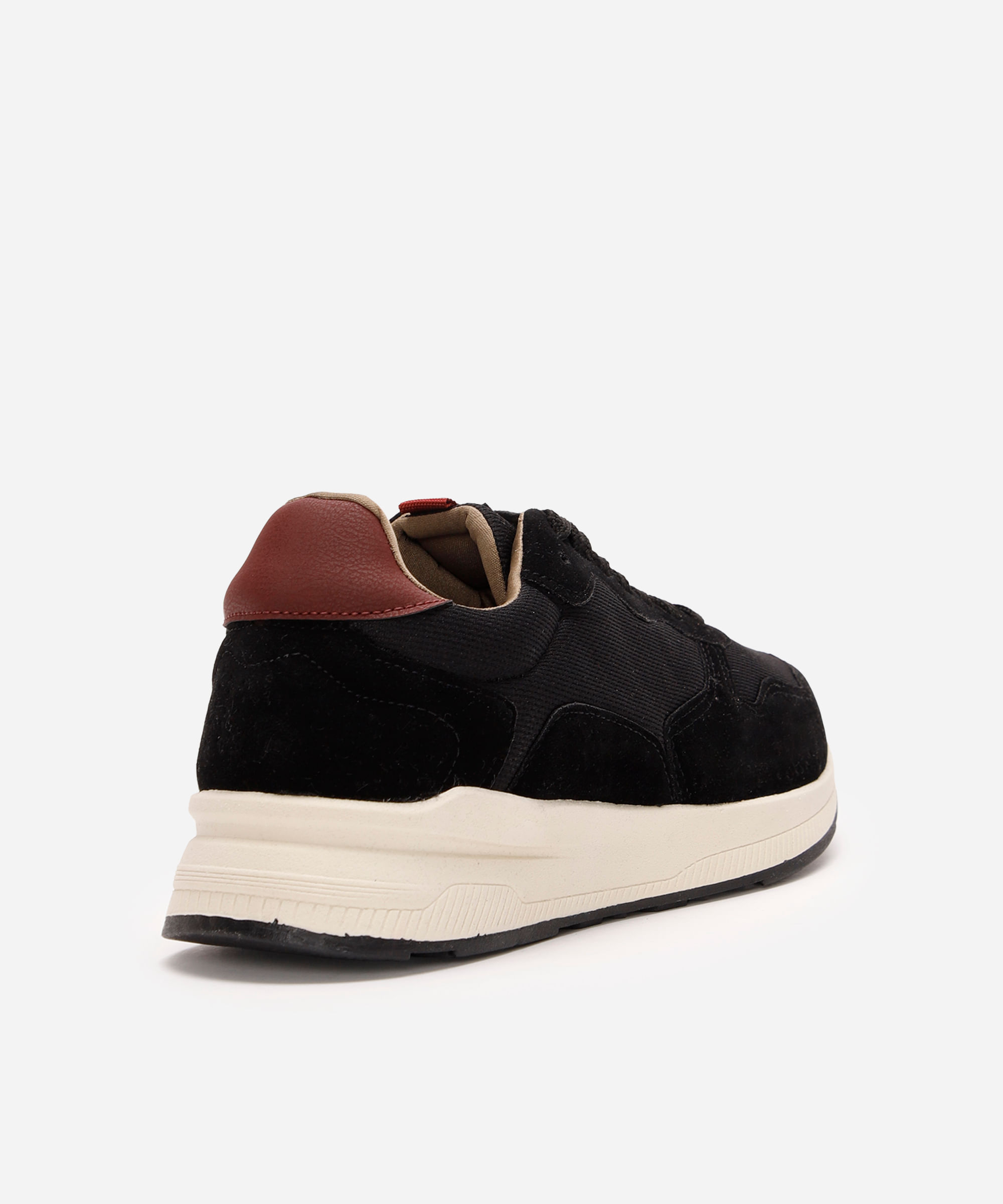 tênis masculino jogging texturizado preto