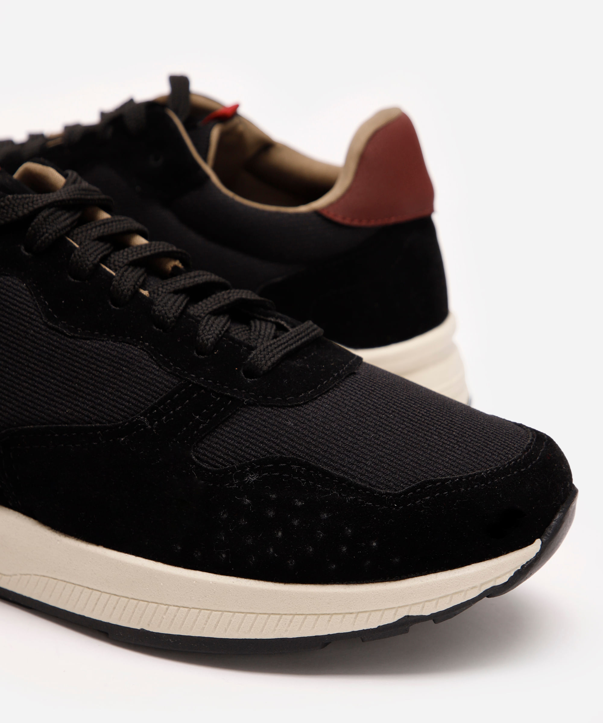 tênis masculino jogging texturizado preto
