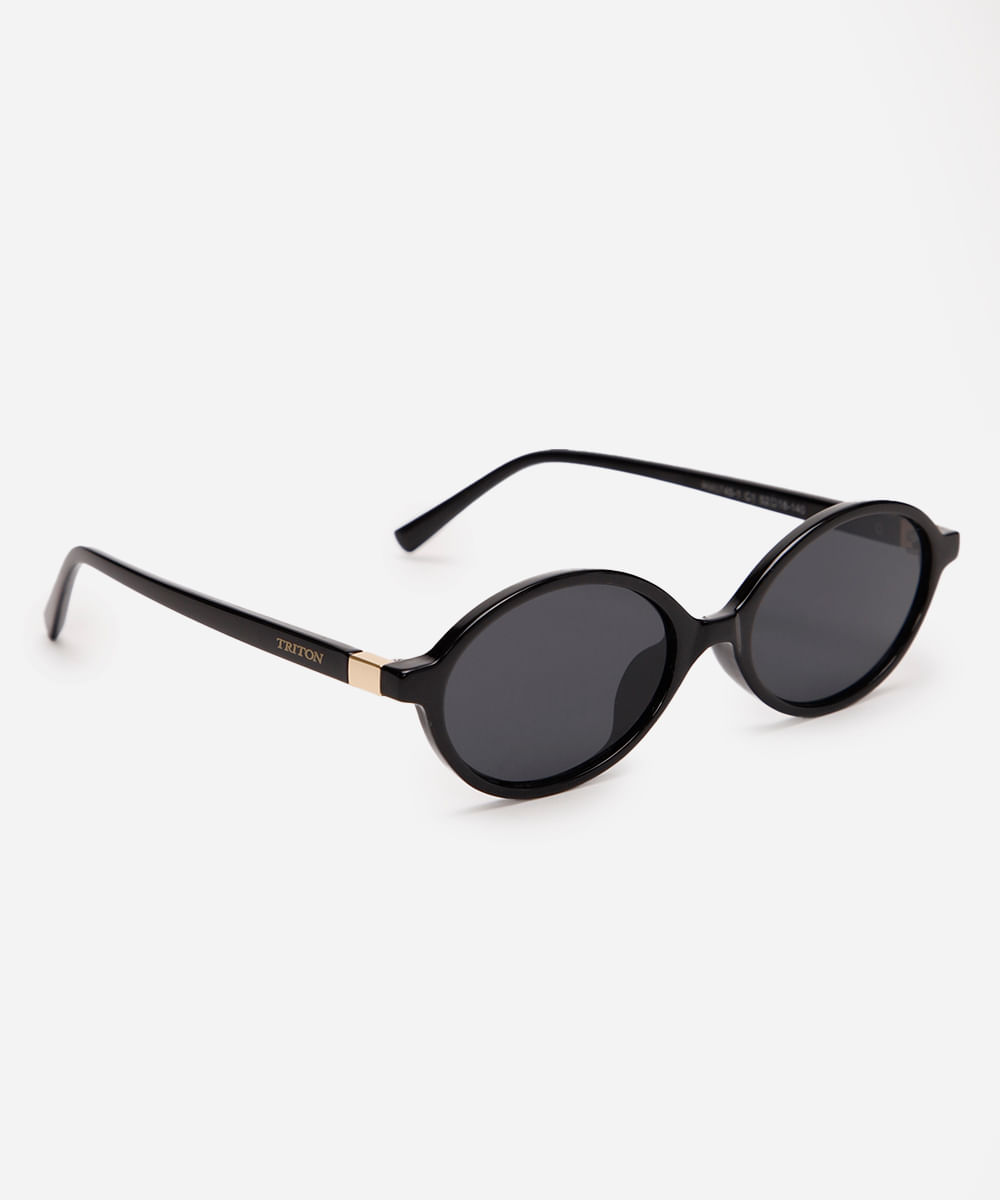 óculos de sol oval triton preto