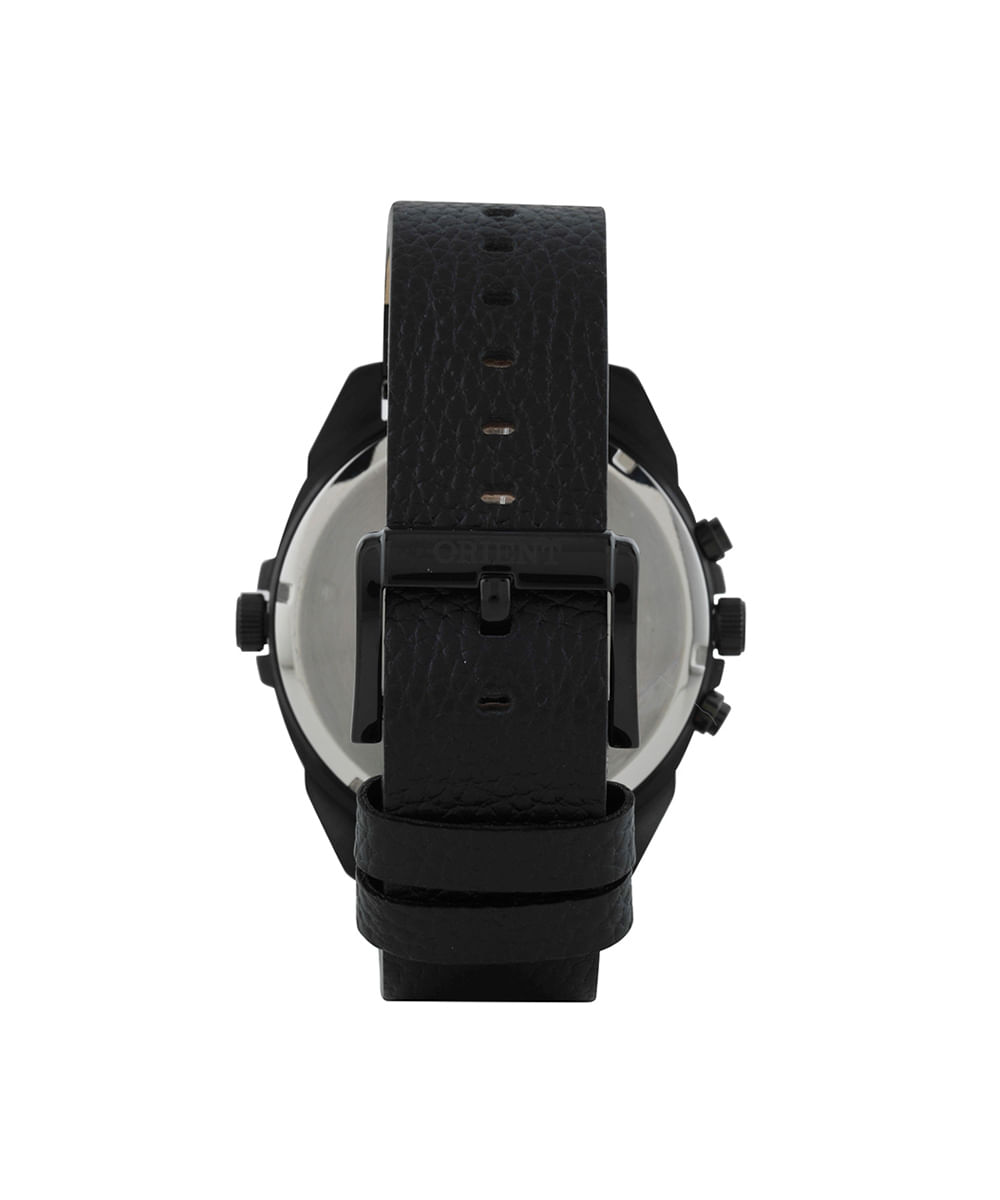 relógio masculino orient dual time mpsct003 p2px preto
