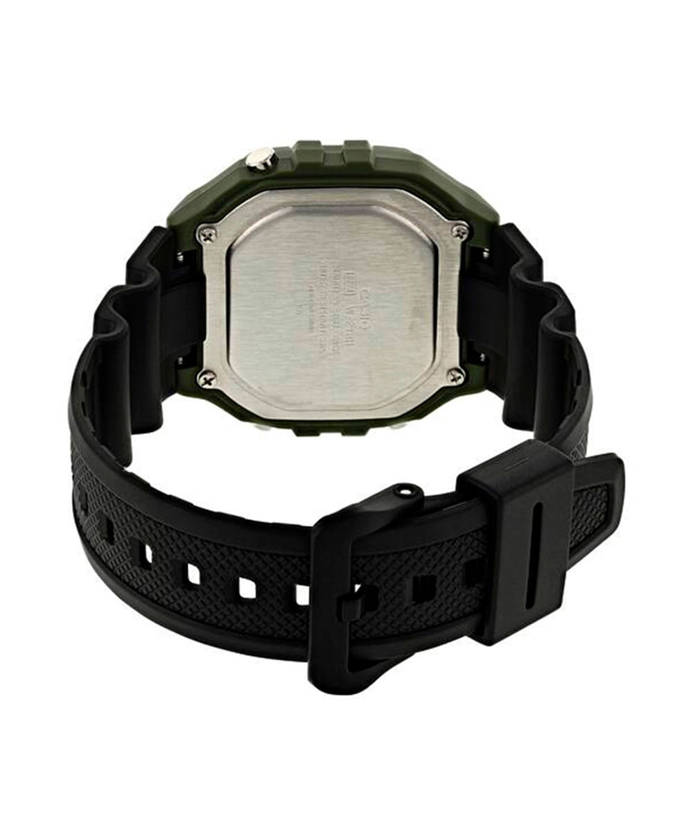 relógio masculino casio digital w 218h 3avdf verde