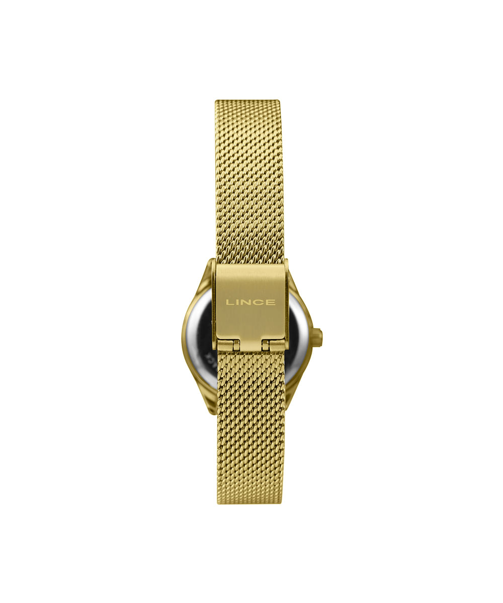 kit relógio feminino lince analógico lrgh271l25 kacgc2kx dourado