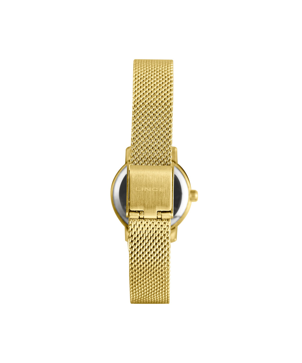 kit relógio feminino lince analógico lrgh272l25 kacjs2kx dourado