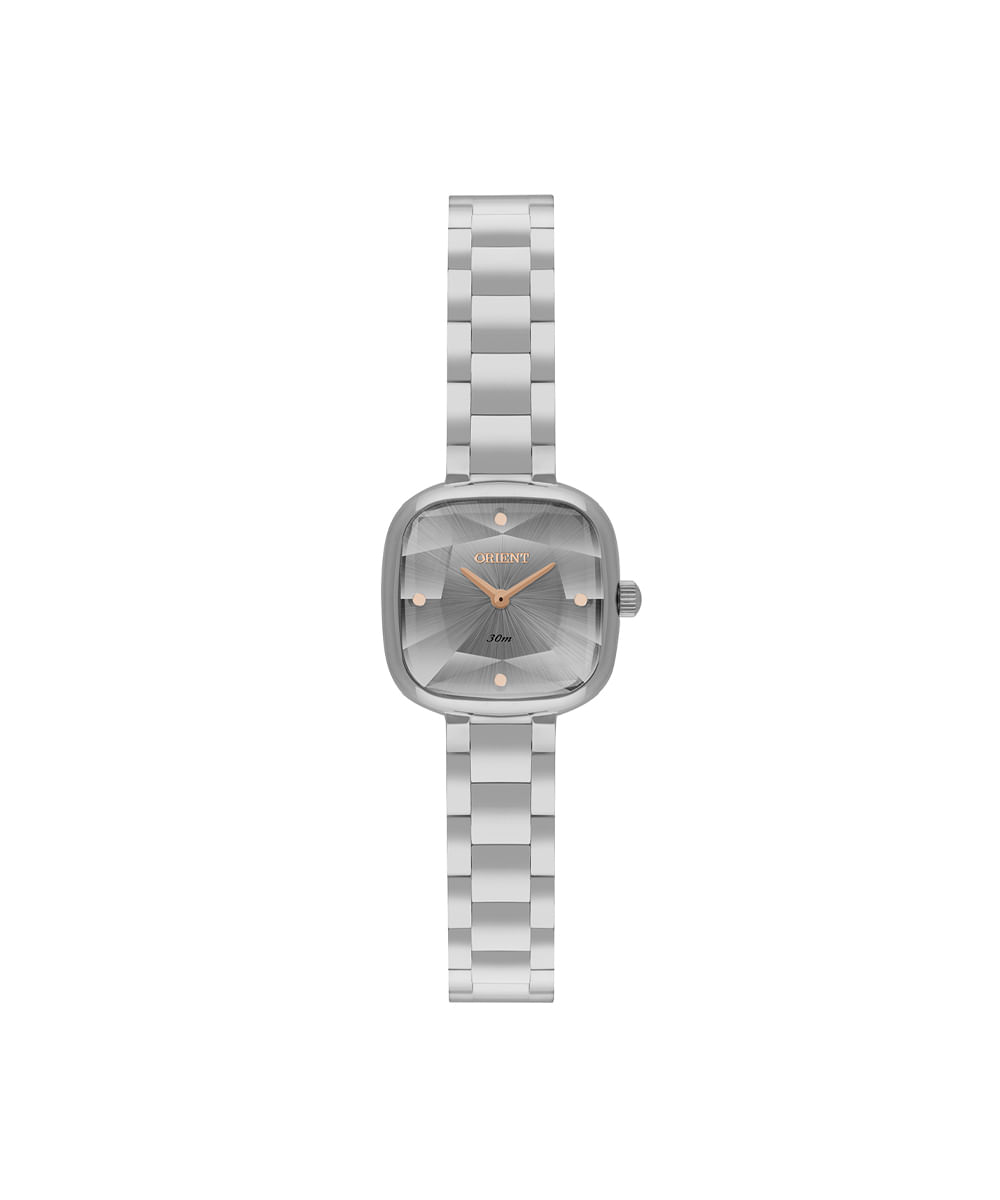 relógio feminino orient analógico lbss0087 g1sx prateado