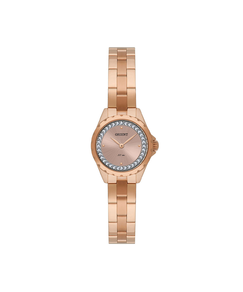 relógio feminino orient analógico frss0121 r1rx rosa