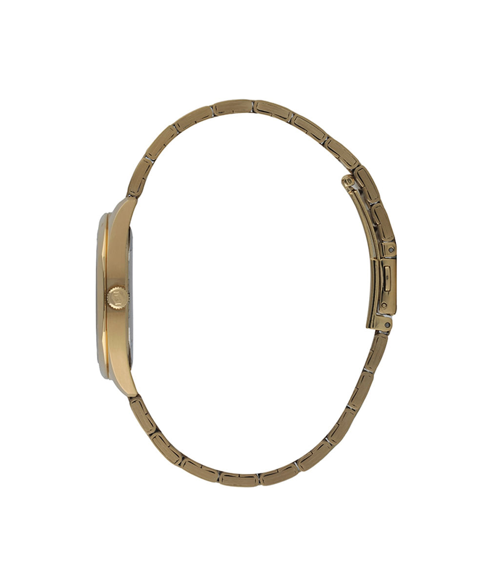 relógio feminino orient analógico calendário fgss1258 c2kx dourado