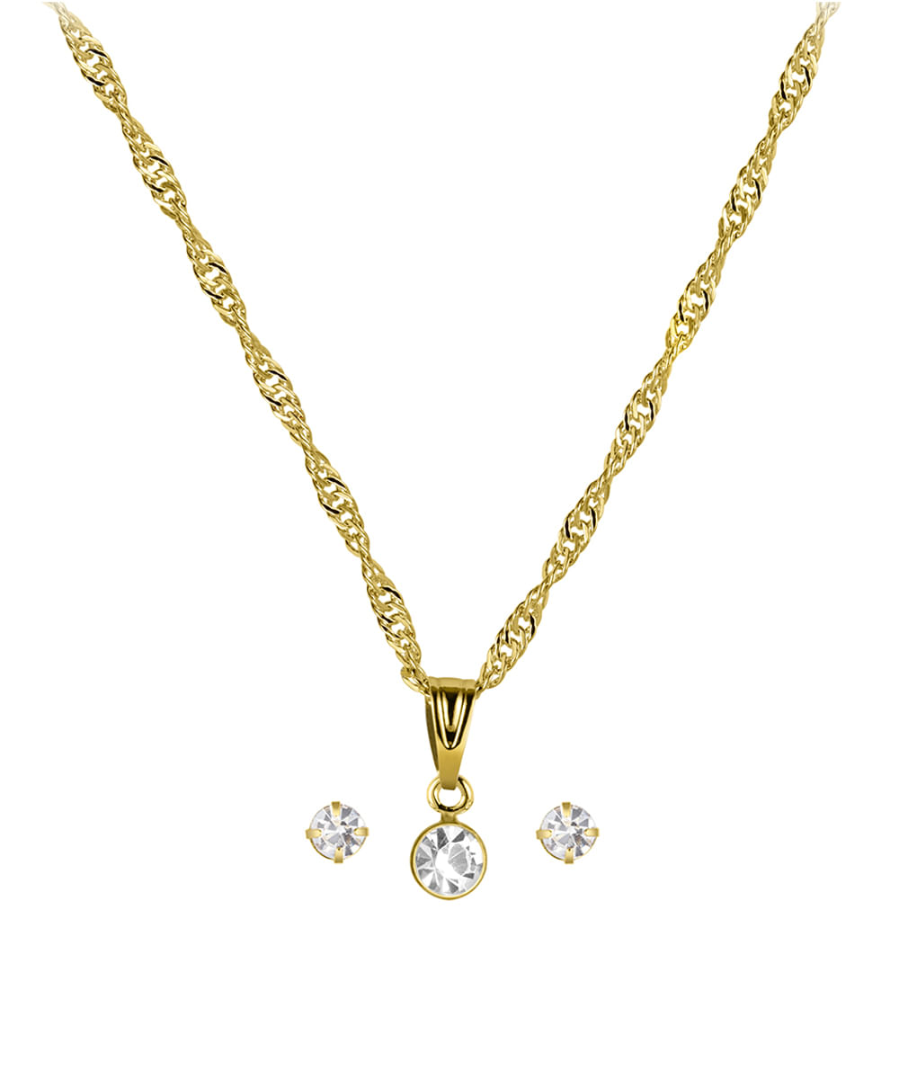 kit relógio feminino lince analógico lrgh270l25 kacec2kx dourado