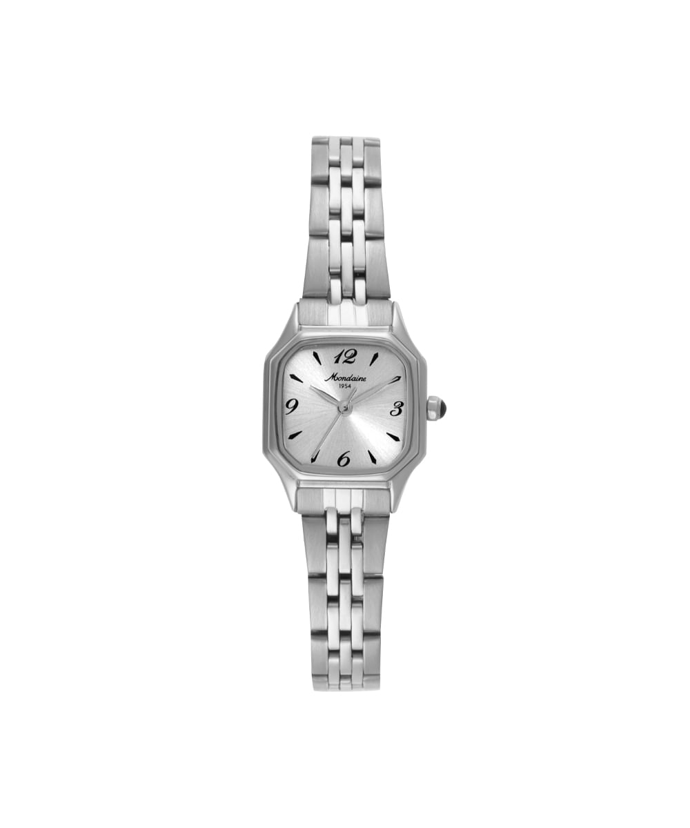 kit relógio feminino mondaine analógico 32820l0mvne2kc prateado