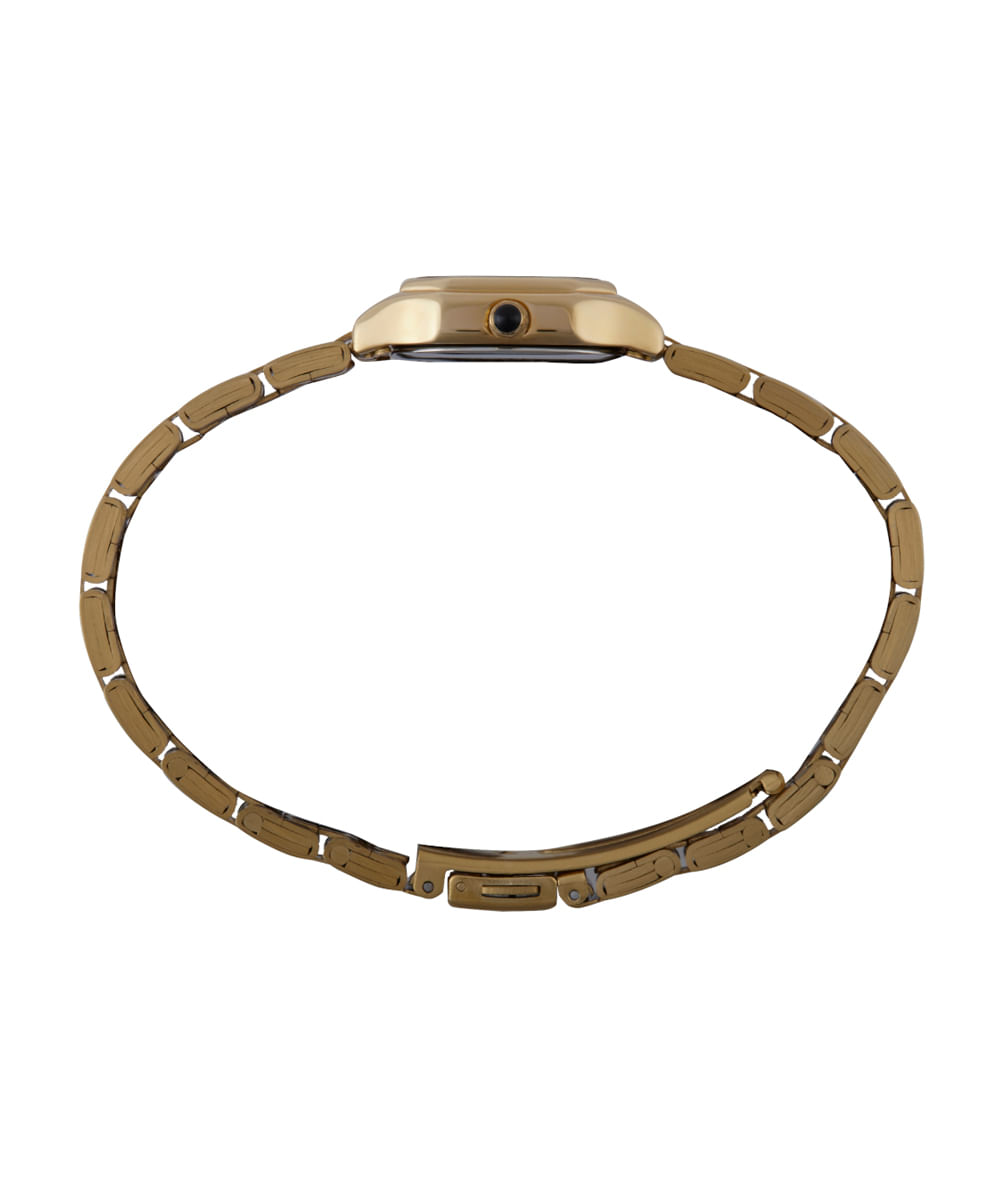 kit relógio feminino mondaine analógico 32820lpmvde1kc dourado