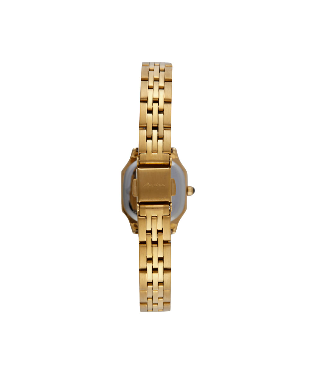 kit relógio feminino mondaine analógico 32820lpmvde1kc dourado
