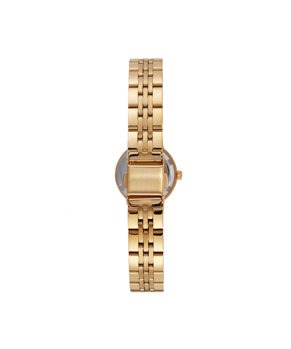 kit relógio feminino mondaine analógico 32692lpmvde1ka dourado