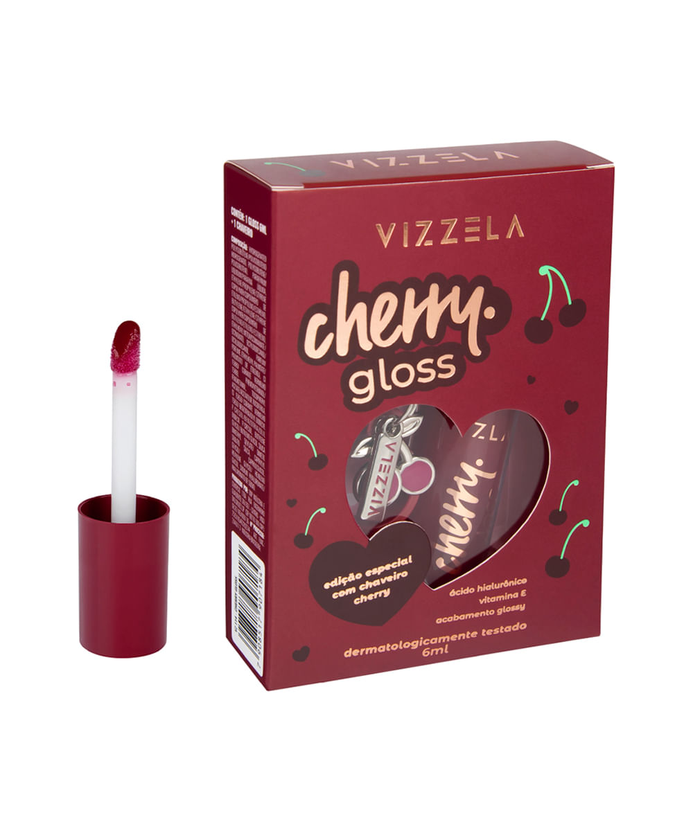 gloss vizzela lip cherry 6ml vinho