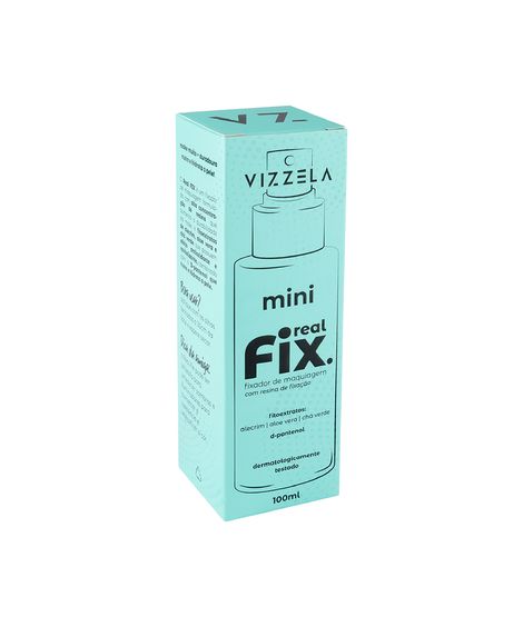 mini fixador vizzela para maquiagem real fix 100ml