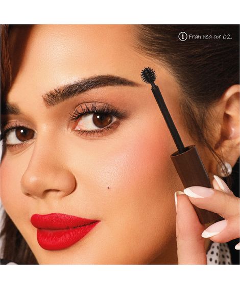 máscara fran by franciny ehlke para sobrancelhas escura eyebrows