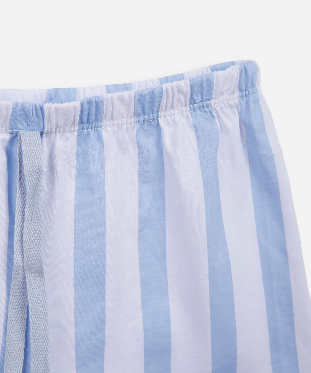 pijama curto infantil de algodão stitch com máscara azul