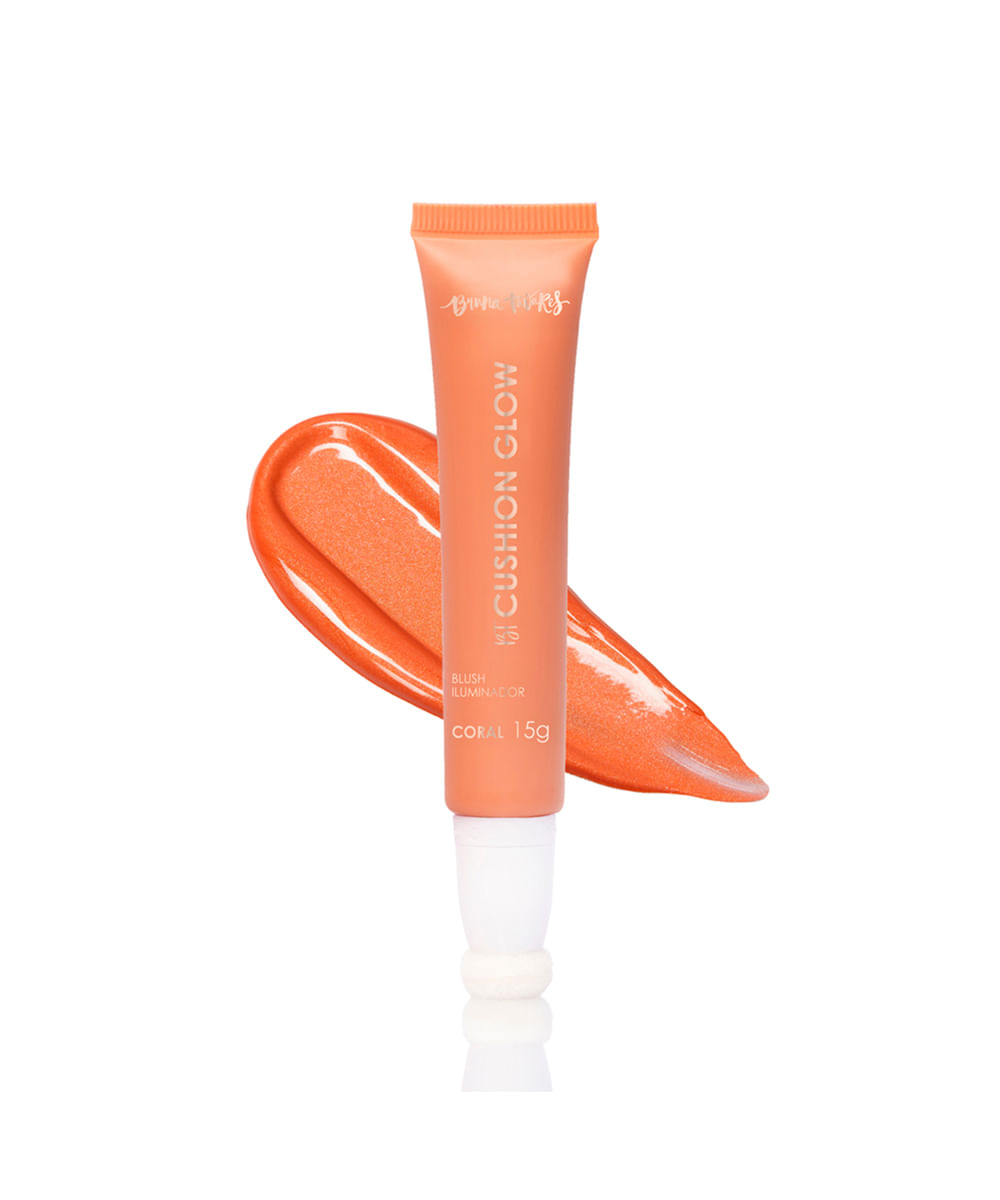 blush iluminador bruna tavares cushion glow coral