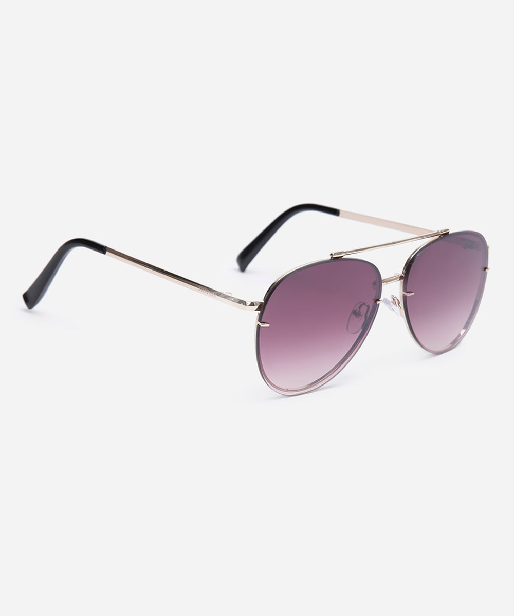 óculos de aviador triton unissex dourado