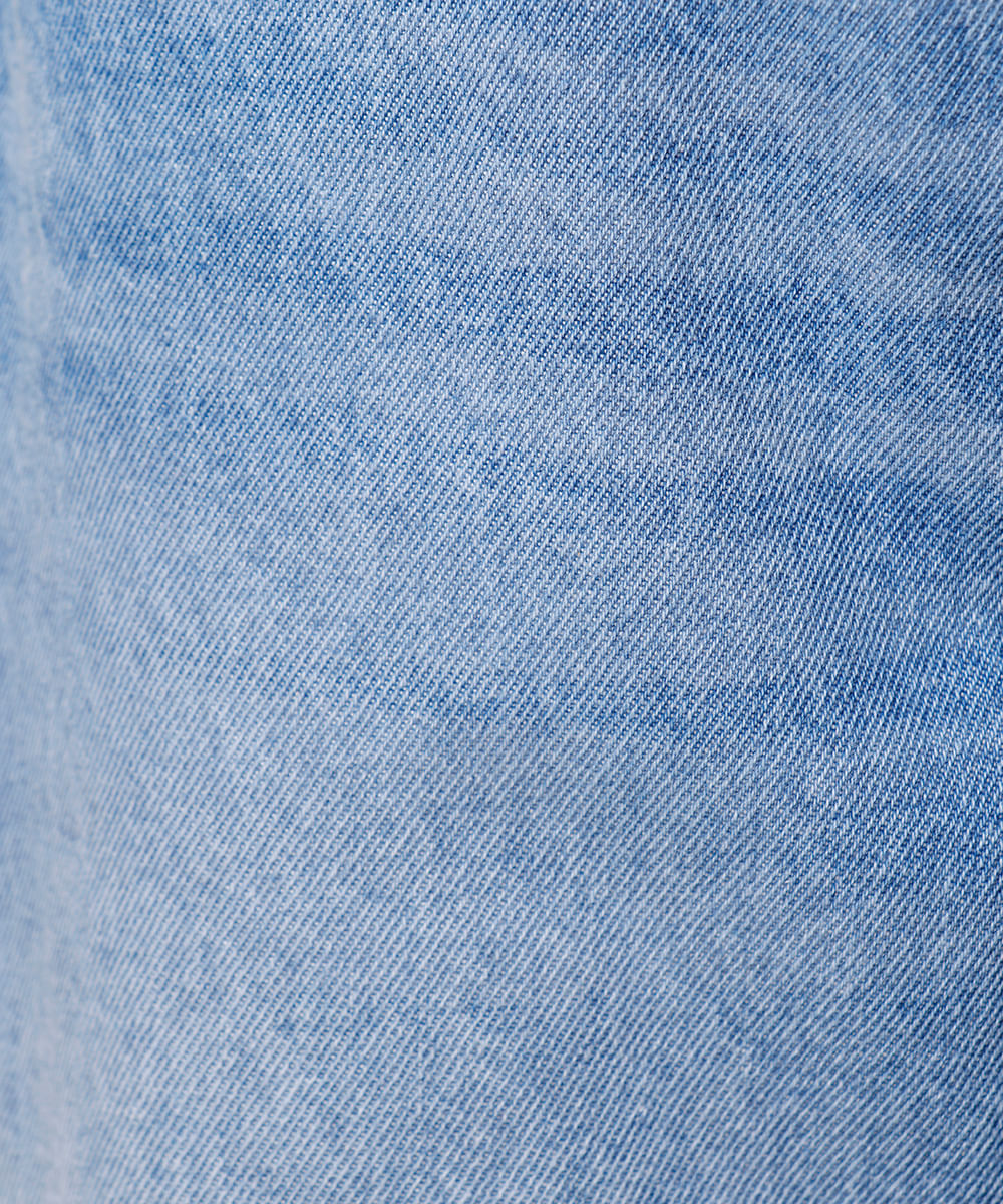 calça reta feminina jeans mindset azul