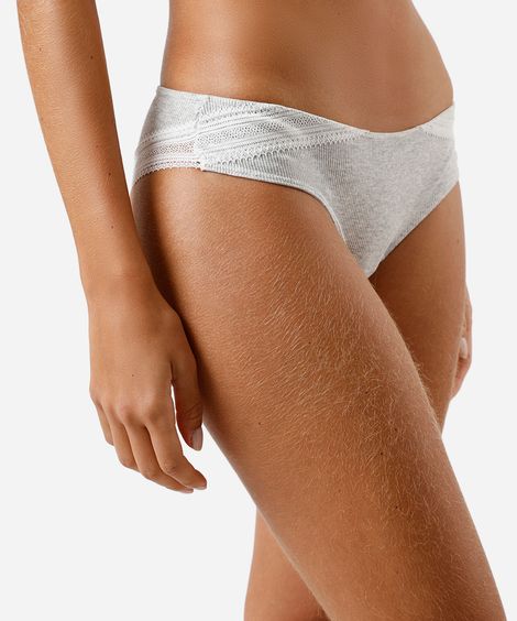 kit de 2 calcinhas feminina biquini com detalhe de renda colorido