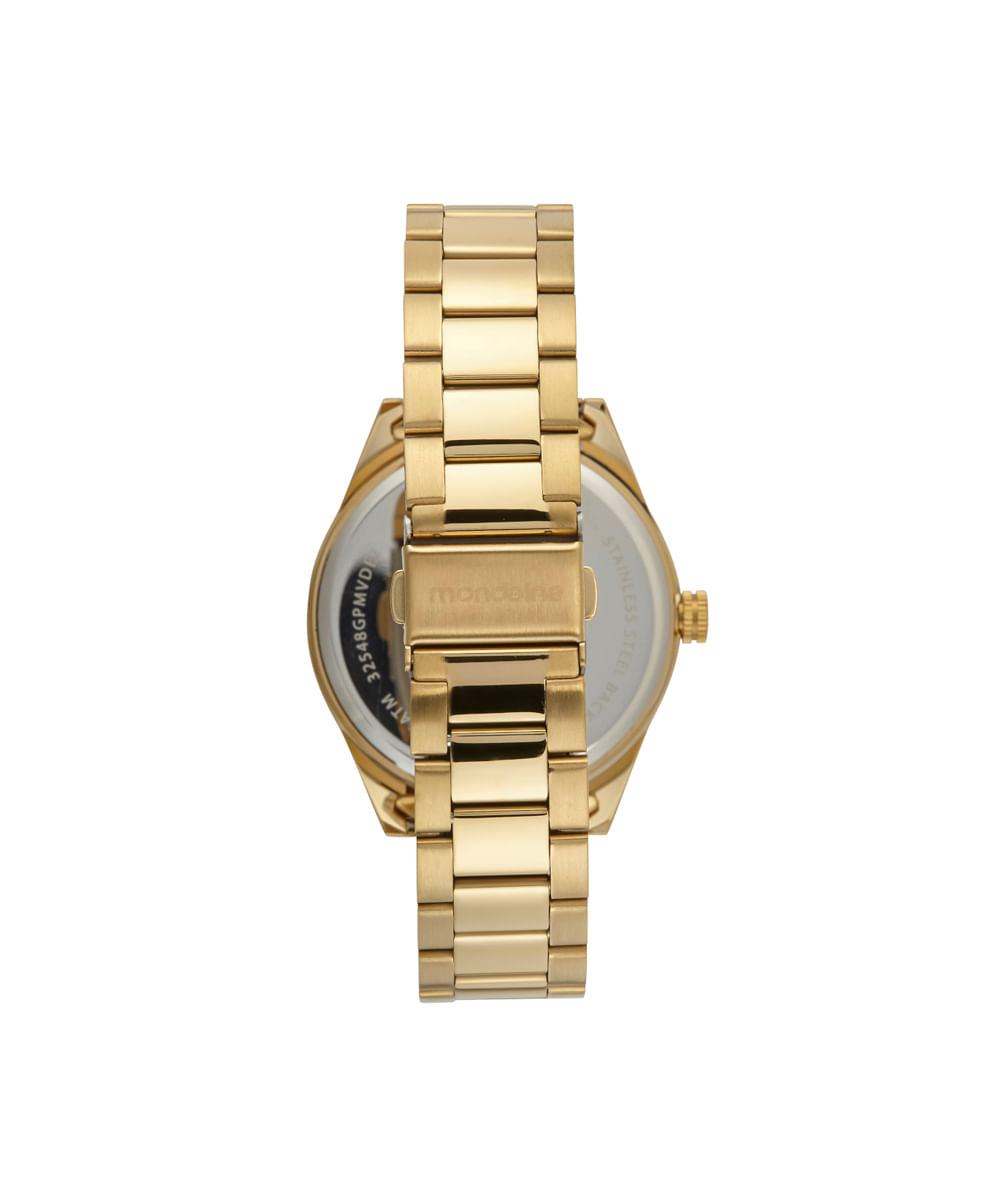 relógio masculino mondaine analógico 32548gpmvde2kt dourado